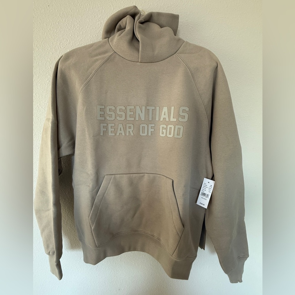 Fear of God Essentials Tan Hoodie